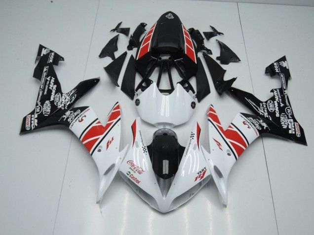 White Black Stickers 2004-2006 Yamaha YZF R1 Motorcycle Fairings White Black Stickers 2004-2006 Yamaha YZF R1 Motorcycle Fairings