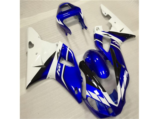 White Blue 2000-2001 Yamaha YZF R1 Motorcycle Fairings White Blue 2000-2001 Yamaha YZF R1 Motorcycle Fairings