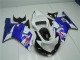 White Blue 2001-2003 Suzuki GSXR 600/750 Motorcycle Fairings White Blue 2001-2003 Suzuki GSXR 600/750 Motorcycle Fairings