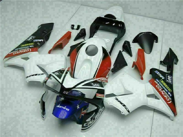 White Blue 2003-2004 Honda CBR600RR Motorcycle Fairings White Blue 2003-2004 Honda CBR600RR Motorcycle Fairings
