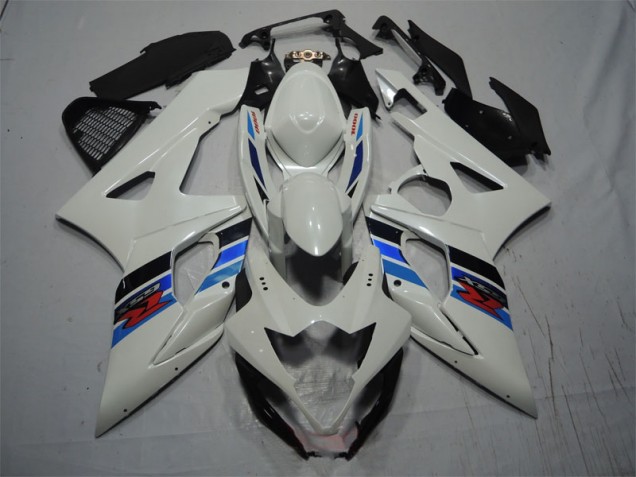 White Blue 2005-2006 Suzuki GSXR 1000 Motorcycle Fairings White Blue 2005-2006 Suzuki GSXR 1000 Motorcycle Fairings