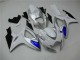 White Blue 2006-2007 Suzuki GSXR 600/750 Motorcycle Fairing White Blue 2006-2007 Suzuki GSXR 600/750 Motorcycle Fairing