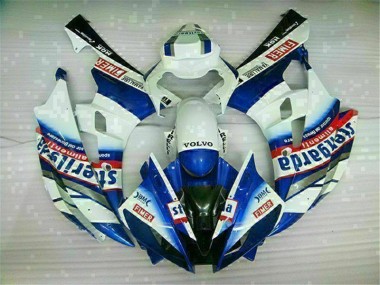 White Blue 2006-2007 Yamaha YZF R6 Motorcycle Fairing