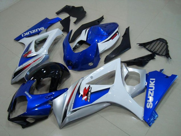 White Blue 2007-2008 Suzuki GSXR 1000 Motorcycle Fairings White Blue 2007-2008 Suzuki GSXR 1000 Motorcycle Fairings