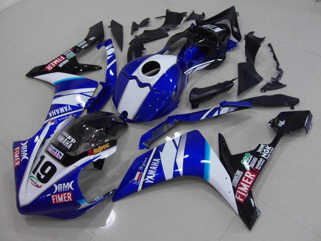 White Blue 2007-2008 Yamaha YZF R1 Motorcycle Fairings White Blue 2007-2008 Yamaha YZF R1 Motorcycle Fairings
