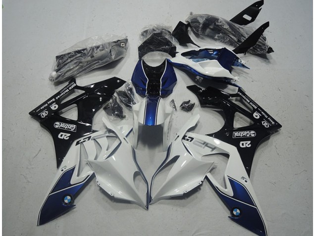 White Blue 2009-2014 BMW S1000RR Motorcycle Fairing White Blue 2009-2014 BMW S1000RR Motorcycle Fairing