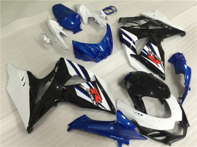 White Blue Black 2009-2016 Suzuki GSXR 1000 Motorcycle Fairing White Blue Black 2009-2016 Suzuki GSXR 1000 Motorcycle Fairing