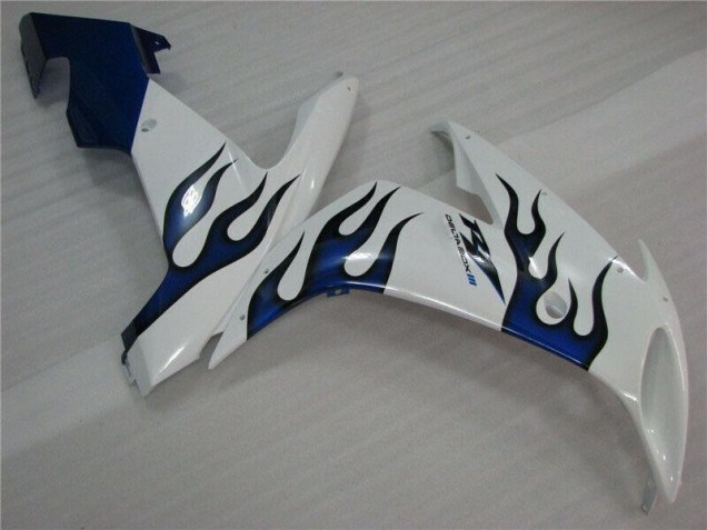 White Blue Flame 2004-2006 Yamaha YZF R1 Motorcycle Fairings White Blue Flame 2004-2006 Yamaha YZF R1 Motorcycle Fairings