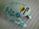 White Blue Nastro Azzurro 46 2005-2006 Honda CBR600RR Motorcycle Fairing White Blue Nastro Azzurro 46 2005-2006 Honda CBR600RR Motorcycle Fairing