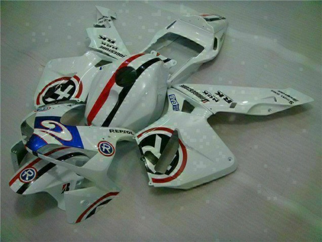 White Blue R 2 2003-2004 Honda CBR600RR Motorcycle Fairings White Blue R 2 2003-2004 Honda CBR600RR Motorcycle Fairings