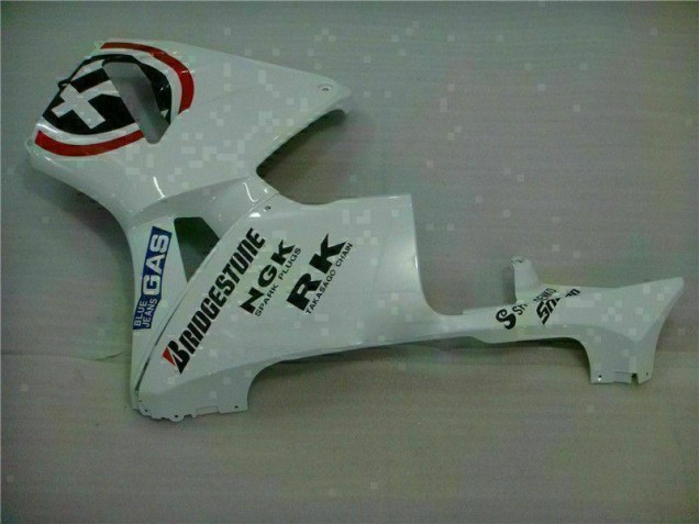 White Blue R 2 2003-2004 Honda CBR600RR Motorcycle Fairings White Blue R 2 2003-2004 Honda CBR600RR Motorcycle Fairings