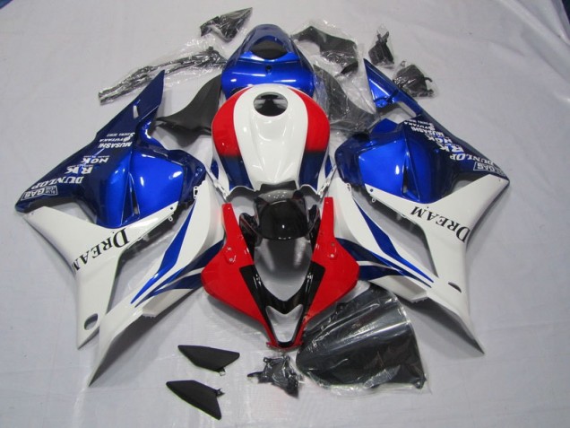 White Blue Red DREAM 2009-2012 Honda CBR600RR Motorcycle Fairings White Blue Red DREAM 2009-2012 Honda CBR600RR Motorcycle Fairings