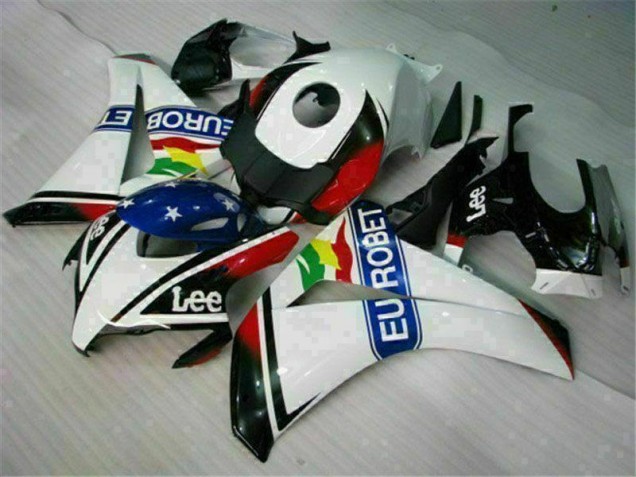 White Blue Red Eurobet Lee 2008-2011 Honda CBR1000RR Motorcycle Fairings White Blue Red Eurobet Lee 2008-2011 Honda CBR1000RR Motorcycle Fairings