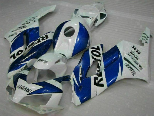 White Blue Repsol 2004-2005 Honda CBR1000RR Motorcycle Fairings White Blue Repsol 2004-2005 Honda CBR1000RR Motorcycle Fairings