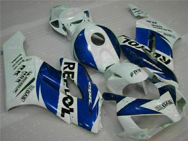 White Blue Repsol 2004-2005 Honda CBR1000RR Motorcycle Fairings White Blue Repsol 2004-2005 Honda CBR1000RR Motorcycle Fairings