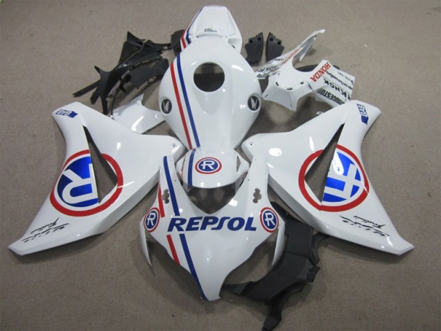White Blue Repsol 2008-2011 Honda CBR1000RR Motorcycle Bodywork White Blue Repsol 2008-2011 Honda CBR1000RR Motorcycle Bodywork
