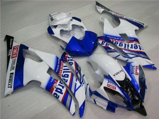White Blue Sterilgarda Volvo 2008-2016 Yamaha YZF R6 Motorcycle Fairings White Blue Sterilgarda Volvo 2008-2016 Yamaha YZF R6 Motorcycle Fairings