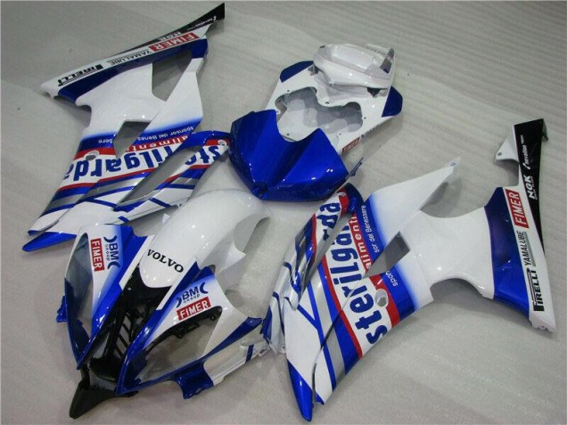 White Blue Sterilgarda Volvo 2008-2016 Yamaha YZF R6 Motorcycle Fairings White Blue Sterilgarda Volvo 2008-2016 Yamaha YZF R6 Motorcycle Fairings