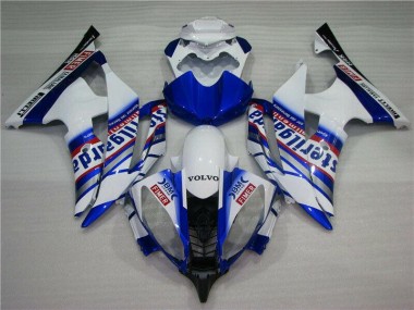 White Blue Sterilgarda Volvo 2008-2016 Yamaha YZF R6 Motorcycle Fairings