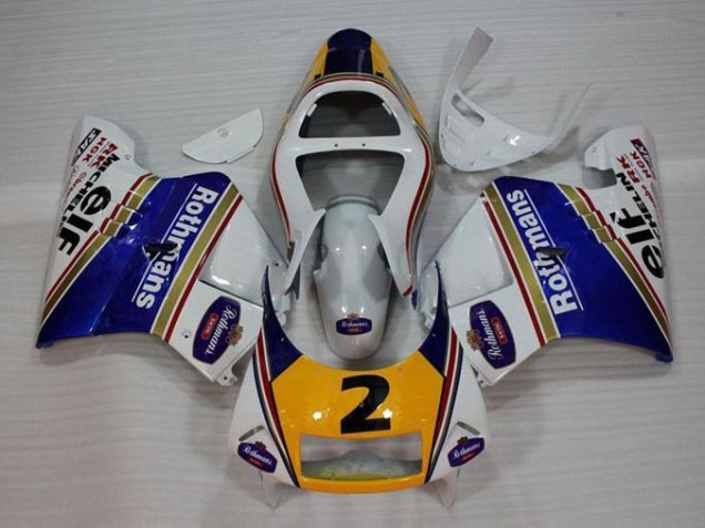 White Blue Yellow 1994-1996 Honda NSR250 MC28 P4 Motorcycle Fairings White Blue Yellow 1994-1996 Honda NSR250 MC28 P4 Motorcycle Fairings