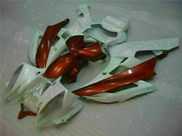 White Brown 2006-2007 Yamaha YZF R6 Motorcycle Fairings White Brown 2006-2007 Yamaha YZF R6 Motorcycle Fairings