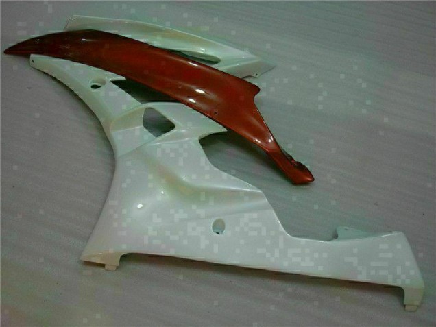 White Brown 2006-2007 Yamaha YZF R6 Motorcycle Fairings White Brown 2006-2007 Yamaha YZF R6 Motorcycle Fairings