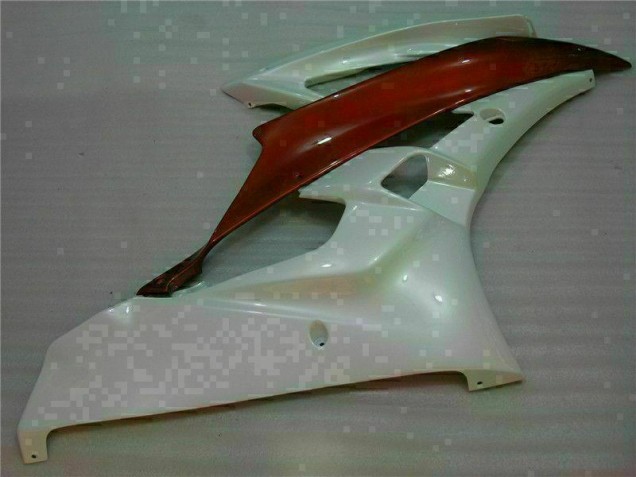 White Brown 2006-2007 Yamaha YZF R6 Motorcycle Fairings White Brown 2006-2007 Yamaha YZF R6 Motorcycle Fairings