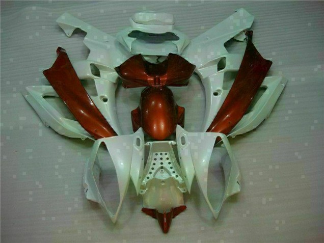 White Brown 2006-2007 Yamaha YZF R6 Motorcycle Fairings White Brown 2006-2007 Yamaha YZF R6 Motorcycle Fairings