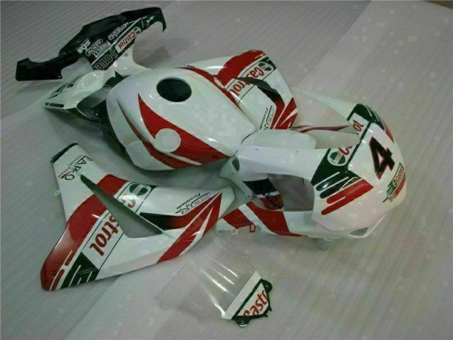 White Castrol 4 2008-2011 Honda CBR1000RR Motorcycle Fairings White Castrol 4 2008-2011 Honda CBR1000RR Motorcycle Fairings