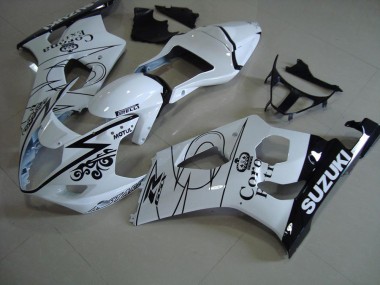White Corona 2003-2004 Suzuki GSXR 1000 Motorcycle Fairings