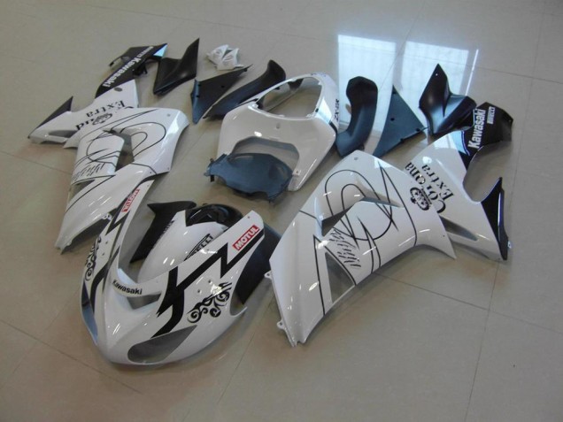 White Corona 2006-2007 Kawasaki ZX10R Motorcycle Fairings White Corona 2006-2007 Kawasaki ZX10R Motorcycle Fairings