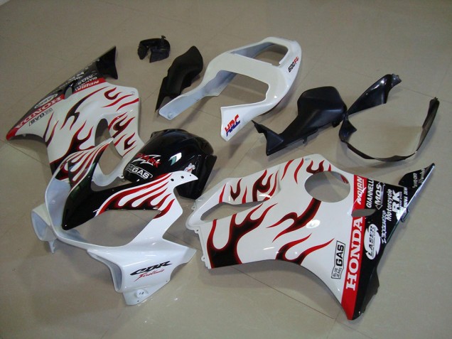 White Flame 2001-2003 Honda CBR600 F4i Motorcycle Fairings