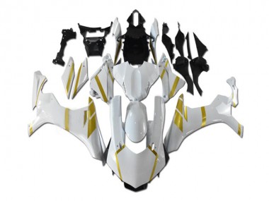 White Gold 2015-2019 Yamaha YZF R1 Motorcycle Fairings