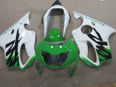 White Green 1999-2000 Honda CBR600 F4 Motorcycle Fairings