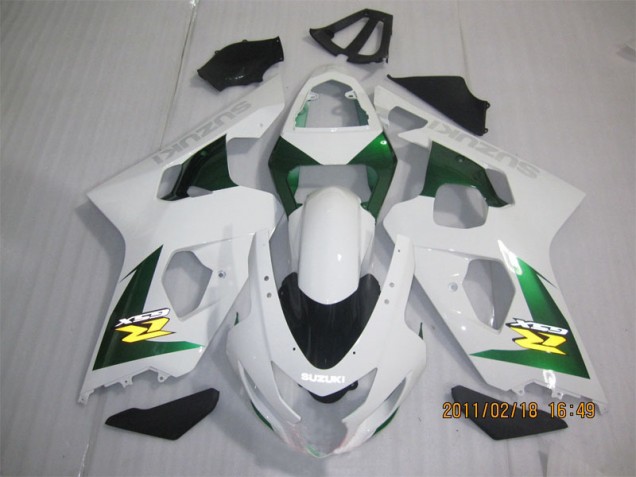 White Green 2004-2005 Suzuki GSXR 600 Motorcycle Fairings White Green 2004-2005 Suzuki GSXR 600 Motorcycle Fairings