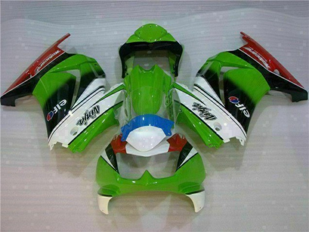 White Green Black Ninja 2008-2012 Kawasaki EX250 Motorcycle Fairings White Green Black Ninja 2008-2012 Kawasaki EX250 Motorcycle Fairings