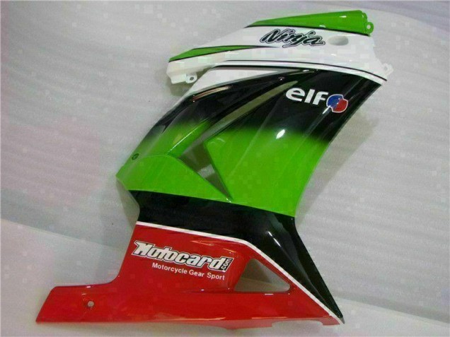 White Green Black Ninja 2008-2012 Kawasaki EX250 Motorcycle Fairings White Green Black Ninja 2008-2012 Kawasaki EX250 Motorcycle Fairings
