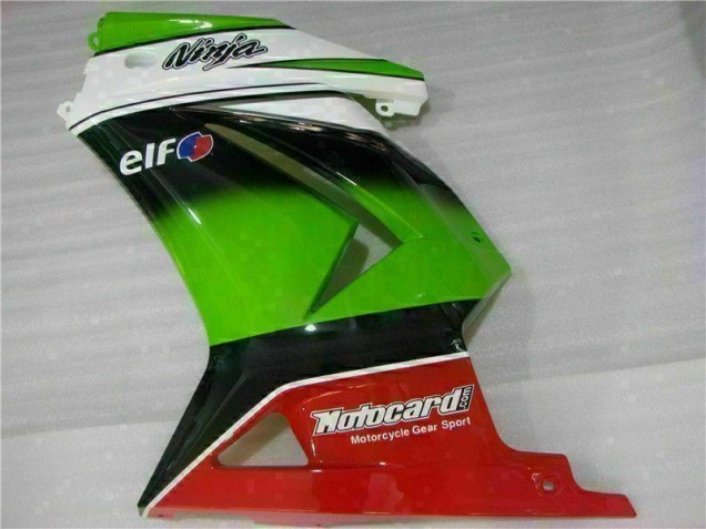 White Green Black Ninja 2008-2012 Kawasaki EX250 Motorcycle Fairings White Green Black Ninja 2008-2012 Kawasaki EX250 Motorcycle Fairings