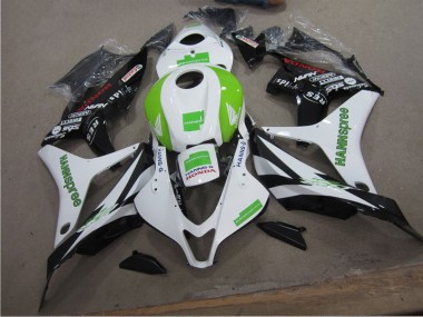 White Green Hannspree 2004-2005 Honda CBR1000RR Motorcycle Fairings