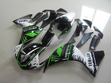 White Green Monster 2012-2014 Yamaha YZF R1 Motorcycle Fairings
