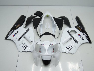 White Monster 2000-2001 Kawasaki ZX12R Motorcycle Fairings