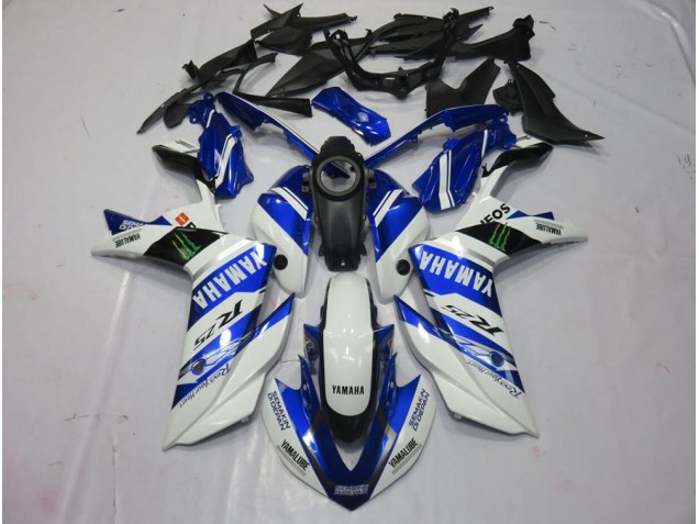 White Monster 2015-2022 Yamaha YZF R3 Motorcycle Fairings White Monster 2015-2022 Yamaha YZF R3 Motorcycle Fairings