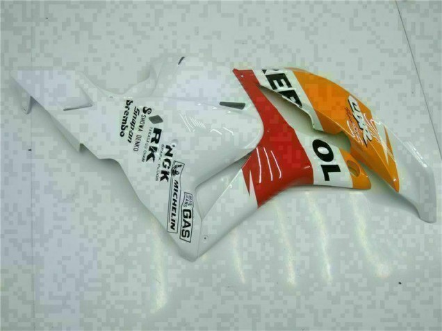 White Orange Repsol 2009-2012 Honda CBR600RR Motorcycle Fairings White Orange Repsol 2009-2012 Honda CBR600RR Motorcycle Fairings