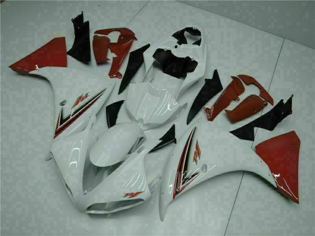 White Red 2009-2011 Yamaha YZF R1 Motorcycle Fairings White Red 2009-2011 Yamaha YZF R1 Motorcycle Fairings