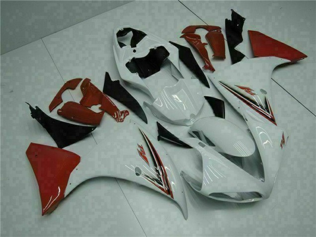 White Red 2009-2011 Yamaha YZF R1 Motorcycle Fairings White Red 2009-2011 Yamaha YZF R1 Motorcycle Fairings