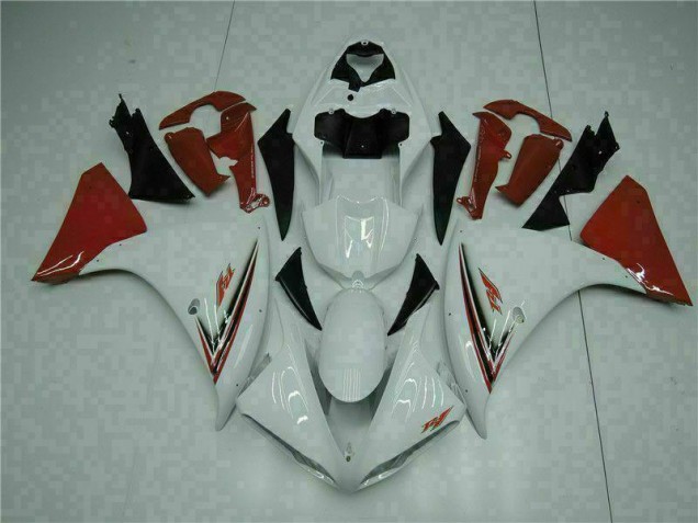 White Red 2009-2011 Yamaha YZF R1 Motorcycle Fairings White Red 2009-2011 Yamaha YZF R1 Motorcycle Fairings