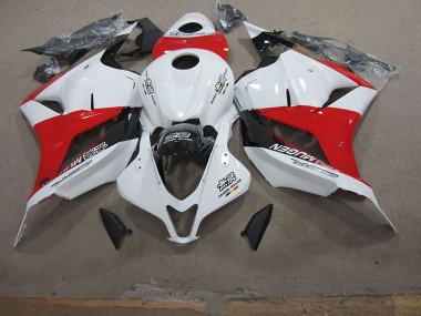 White Red 2009-2012 Honda CBR600RR Motorcycle Fairings