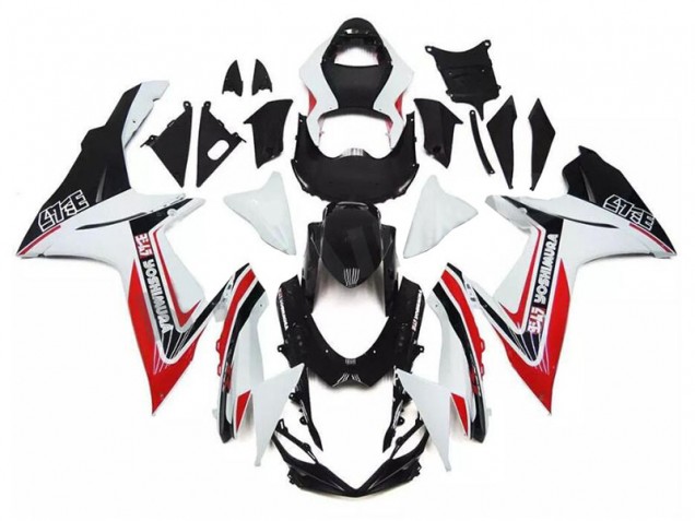 White Red Black 2011-2021 Suzuki GSXR 600/750 Motorcycle Fairings White Red Black 2011-2021 Suzuki GSXR 600/750 Motorcycle Fairings