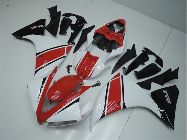 White Red Black 2012-2014 Yamaha YZF R1 Motorcycle Fairings White Red Black 2012-2014 Yamaha YZF R1 Motorcycle Fairings