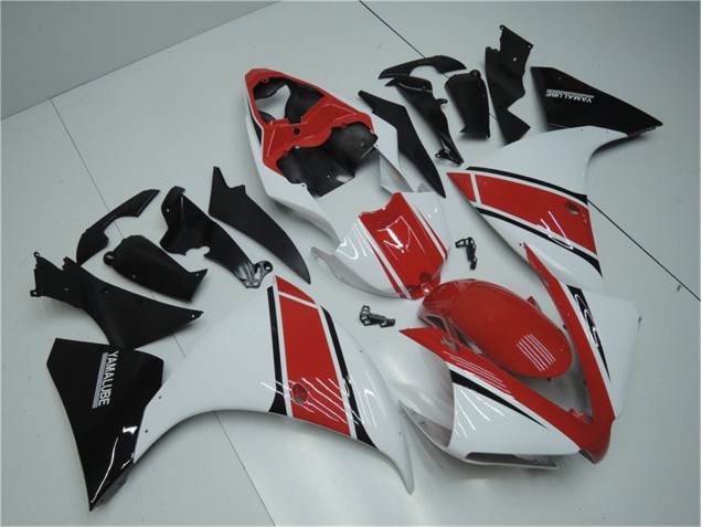 White Red Black 2012-2014 Yamaha YZF R1 Motorcycle Fairings White Red Black 2012-2014 Yamaha YZF R1 Motorcycle Fairings